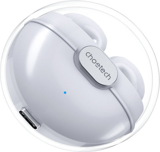 Choetech BH-T08 Earbud Bluetooth Handsfree Earphones with Charging Case White view 2