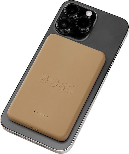 Boss Iconic MagSafe Power Bank 3000mAh with USB-C Port Power Delivery Camel view 3