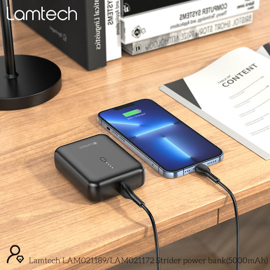 Lamtech LAM021172 Power Bank 5000mAh with USB-A Port Black view 6