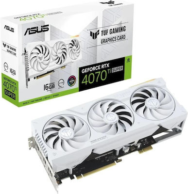 Asus GeForce RTX 4070 Ti Super 16GB GDDR6X TUF Gaming BTF White Edition Graphics Card
