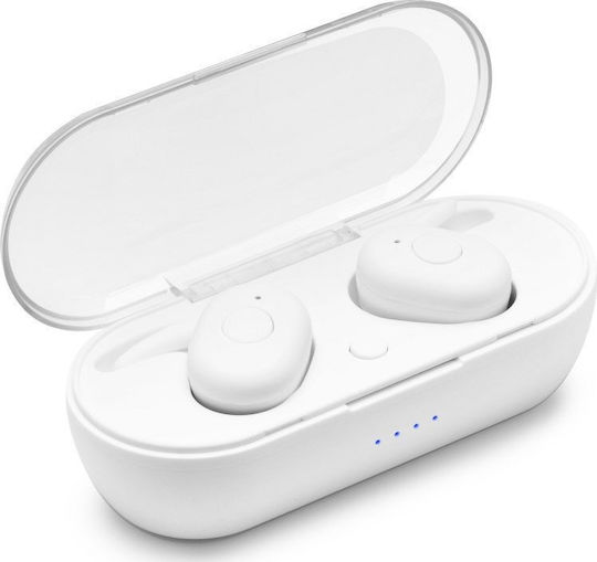 TWS EP011 In-ear Bluetooth Handsfree Earphones with Sweat Resistance and Charging Case White