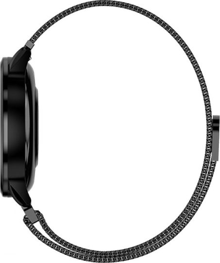 Media-Tech Geneva MT863 50mm Smartwatch with Heart Rate Monitor (Black) vue 4