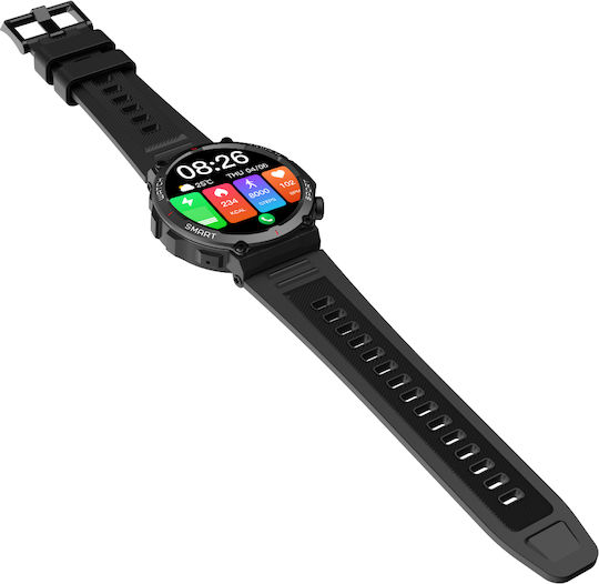 BlackView W50 47mm Smartwatch with Heart Rate Monitor (Black) view 6