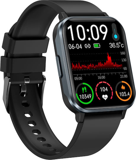 Bleksy Watch with Heart Rate Monitor (Black)