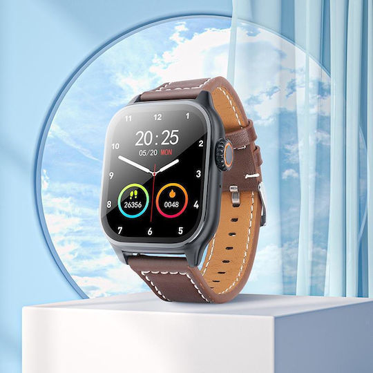 Hoco Y17 Smartwatch with Heart Rate Monitor (Black) view 4