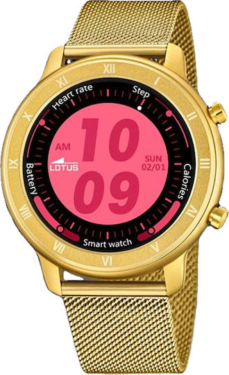 Lotus Watches L50038/1 Smartwatch with Heart Rate Monitor (Gold) view 1