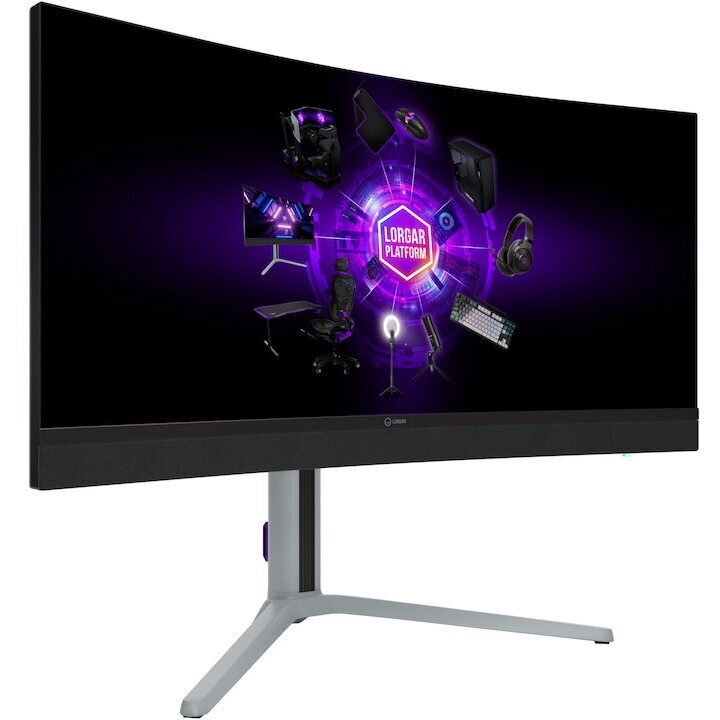 Lorgar 34MP1 Ultrawide VA HDR Gaming Monitor 34" QHD 3440x1440 180Hz with Response Time 1ms GTG view 4