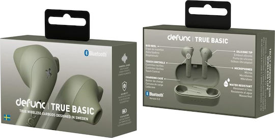 Defunc True Basic In-ear Bluetooth Handsfree Earphones with Charging Case Green view 8