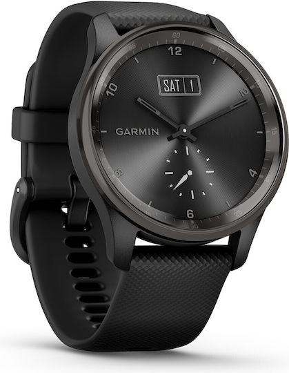 Garmin vívomove Trend Stainless Steel 40mm Waterproof Smartwatch with Heart Rate Monitor (Black) view 5