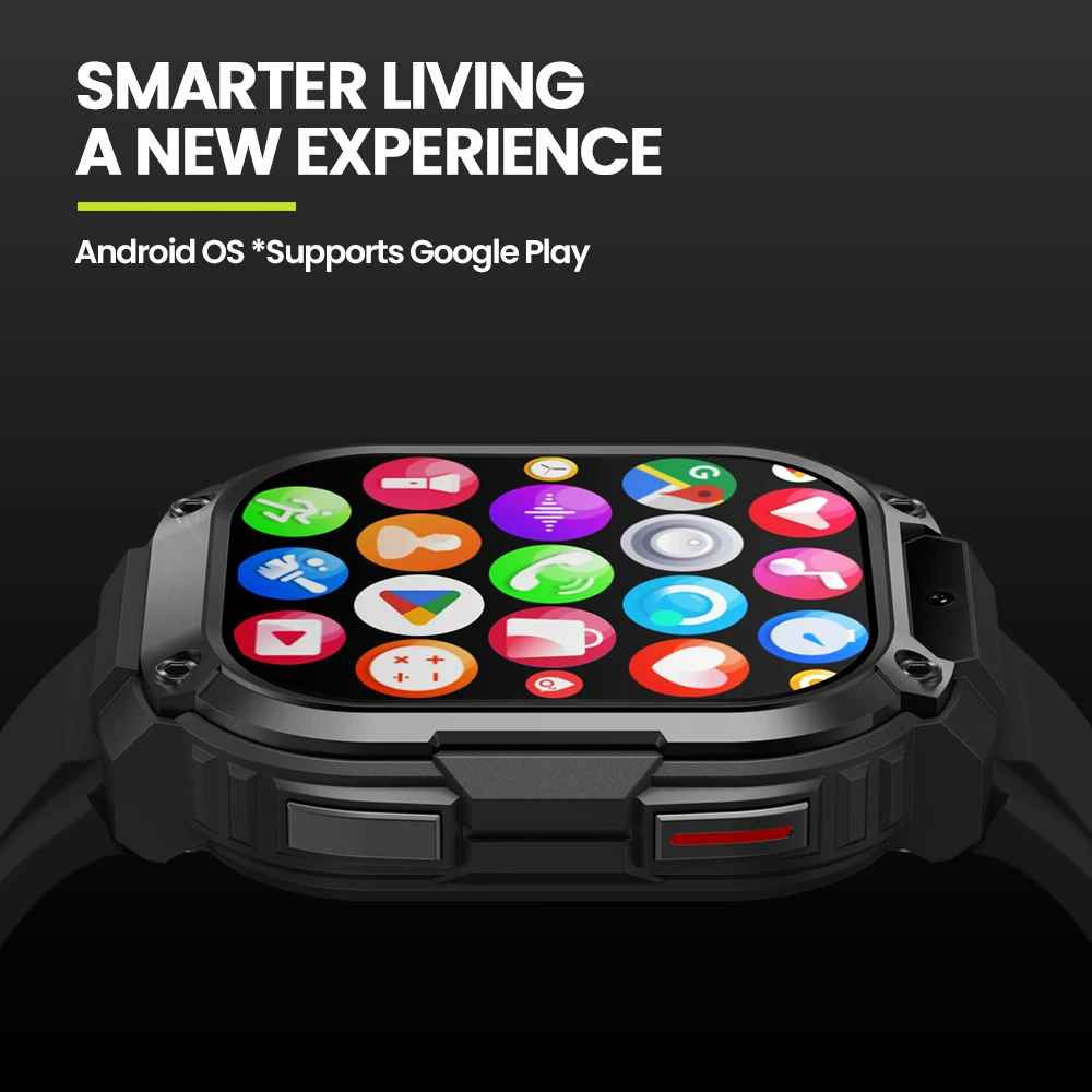 Zeblaze Thor SQ Smartwatch with Heart Rate Monitor (Black) view 6