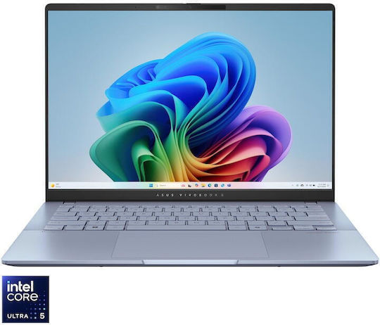 Asus Vivobook S 14 S5406SA-QD104X 14" OLED FHD+ (Ultra 5-226V/16GB/1TB SSD/W11 Pro) Mist Blue (US Keyboard) view 1