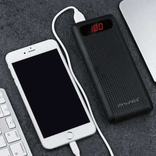 Awei P70K Power Bank 20000mAh with 2 USB-A Ports Black vue 4