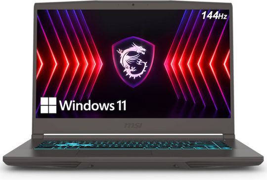 MSI Thin 15 B12UCX 15.6" IPS FHD 144Hz (i5-12650H/16GB/512GB SSD/GeForce RTX 2050/W11 Home) (GR Keyboard) view 1