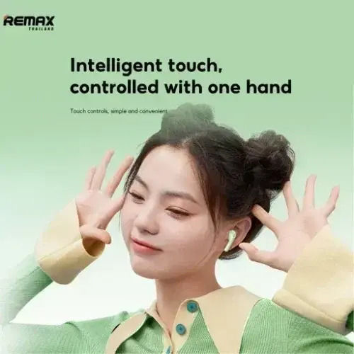 Remax Cozybuds W27 Bluetooth Handsfree Earphones with Charging Case White view 3