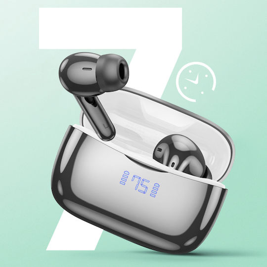 Hoco EQ16 In-ear Bluetooth Handsfree Earphones with Charging Case Black Glaze view 6