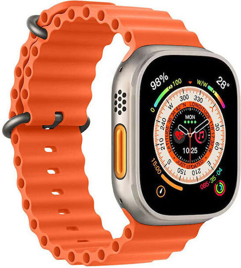CMX Electronics G8 Ultra Titanium Smartwatch with Heart Rate Monitor (Titanium)
