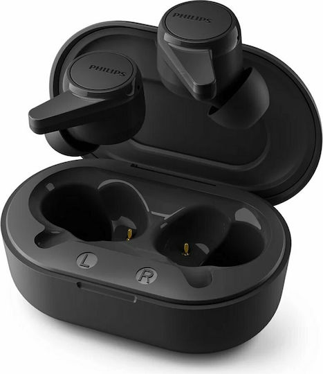 Philips TAT1207 In-ear Bluetooth Handsfree Earphones with Sweat Resistance and Charging Case Black