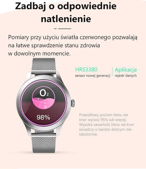 G.Rossi SG009D 38mm Smartwatch with Heart Rate Monitor (Gold) vue 5