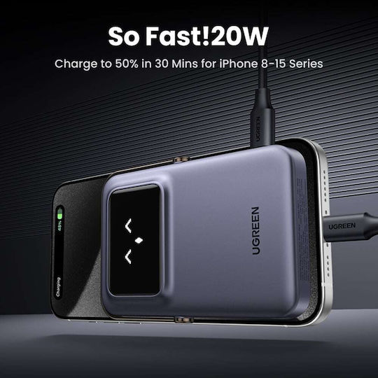 Ugreen PB571 Power Bank 5000mAh 18W with USB-C Port Gray view 6