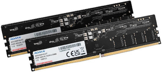 Adata DDR5 32GB RAM with 2x16GB Modules and Speed 5600 for Desktop AD5U560016G-DT view 2