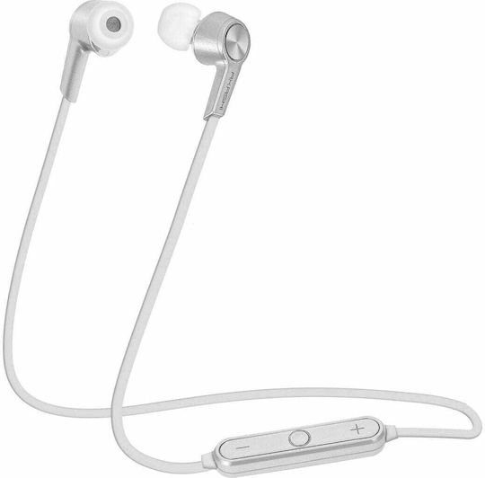 Akashi Earbud Bluetooth Handsfree Earphones with Sweat Resistance Silver view 1