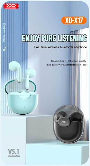 XO X17 Space Warehouse Earbud Bluetooth Handsfree Earphones with Charging Case Black view 4