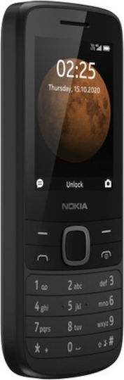 Nokia 225 4G Dual SIM (64MB/125MB) Mobile with Buttons (English Menu) Black view 5