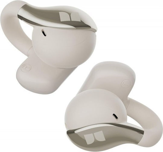 Monster AC225 Open Ear Bluetooth Handsfree Headphones with Sweat Resistance and Charging Case White