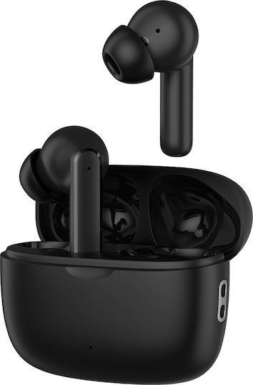 Noozy BH55 In-ear Bluetooth Handsfree Earphones with Charging Case Black view 2