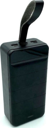 Remax RPP-185 Power Bank 50000mAh with 3 USB-A Ports Black vue 2