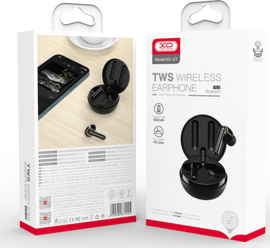 XO X7 TWS In-ear Bluetooth Handsfree Earphones with Charging Case Black view 4