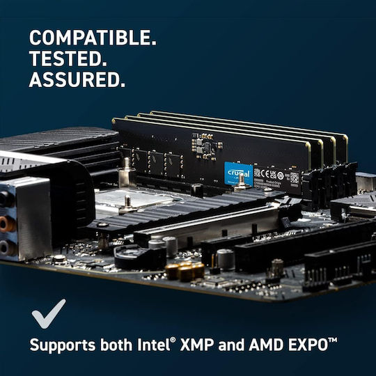 Crucial DDR5 with Module 1x16GB and Speed 5600 for Desktop CT16G56C46U5 view 4