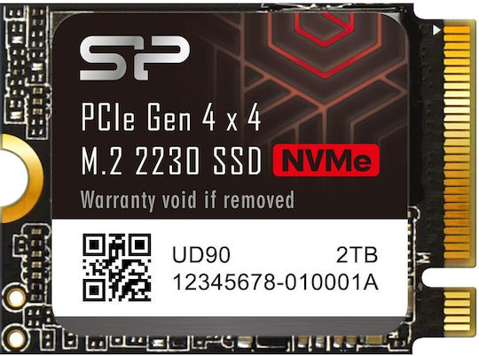 Silicon Power UD90 2230 SSD 1TB M.2 Type PCI Express 4.0 Connection SP01KGBP44UD9007