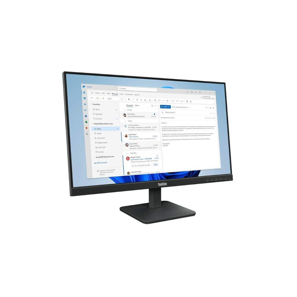 Lenovo ThinkVision VA Monitor 23.8" FHD 1920x1080 with Response Time 4ms GTG view 9
