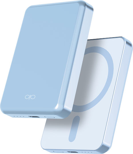 Force Power MagSafe Power Bank 5000mAh 15W with USB-C Port Blue view 1