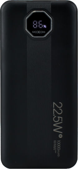 Moxom Power Bank 10000mAh 18W with 2 USB-A Ports and USB-C Port Power Delivery Black view 2