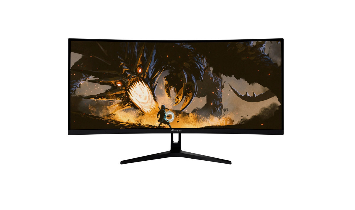 Arozzi Nova 34T2K165 Ultrawide VA HDR Curved Gaming Monitor 34" QHD 3440x1440 165Hz