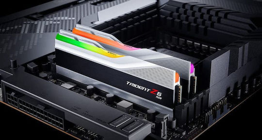 G.Skill Trident Z5 RGB DDR5 32GB RAM with 2x16GB Modules and Speed 8000 for Desktop F5-8000J3848H16GX2-TZ5RS view 7