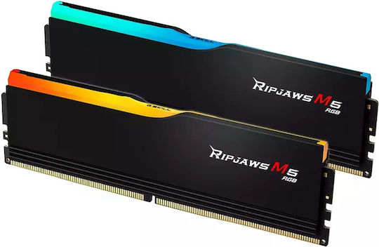 G.Skill Ripjaws M5 RGB DDR5 64GB RAM with 2x32GB Modules and Speed 6000 for Desktop F5-6000J2836G32GX2-RM5RK vista 2