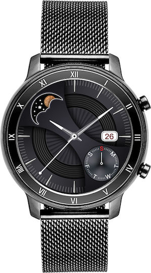 Vogue Callisto Smartwatch with Heart Rate Monitor (Black) vue 4
