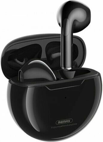 Remax TWS-50i Earbud Bluetooth Handsfree Earphones with Charging Case Black view 1