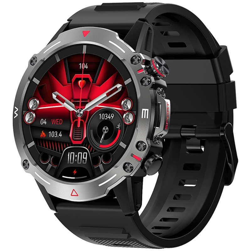 Veltori VT110-1 Smartwatch with Heart Rate Monitor (Black)