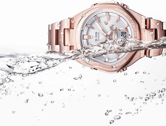 Casio MSG-B100DG-4AER Stainless Steel 47mm Waterproof Smartwatch (Rose Gold) view 6