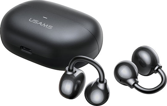 Usams R02 Open Ear Bluetooth Handsfree Earphones with Charging Case Gray view 2