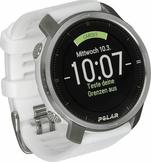 Polar Grit X Waterproof Smartwatch with Heart Rate Monitor (White) vista 4