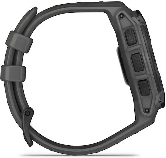 Garmin Instinct E 45mm Waterproof Smartwatch with Heart Rate Monitor (Black with Charcoal Band) view 4