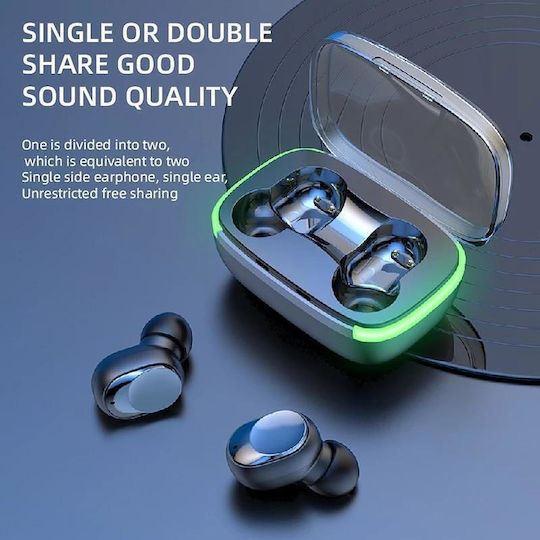 Nubi Y60 In-ear Bluetooth Handsfree Earphones with Sweat Resistance and Charging Case Black vue 4