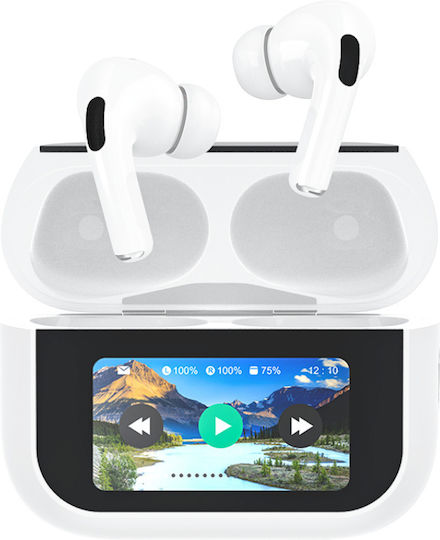 X48 In-ear Bluetooth Handsfree Earphones with Sweat Resistance and Charging Case White view 4