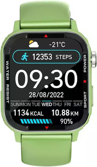 Nubi G96 Smartwatch with Heart Rate Monitor (Green) view 4