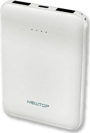 Newtop PB26 Power Bank 5000mAh with 2 USB-A Ports White